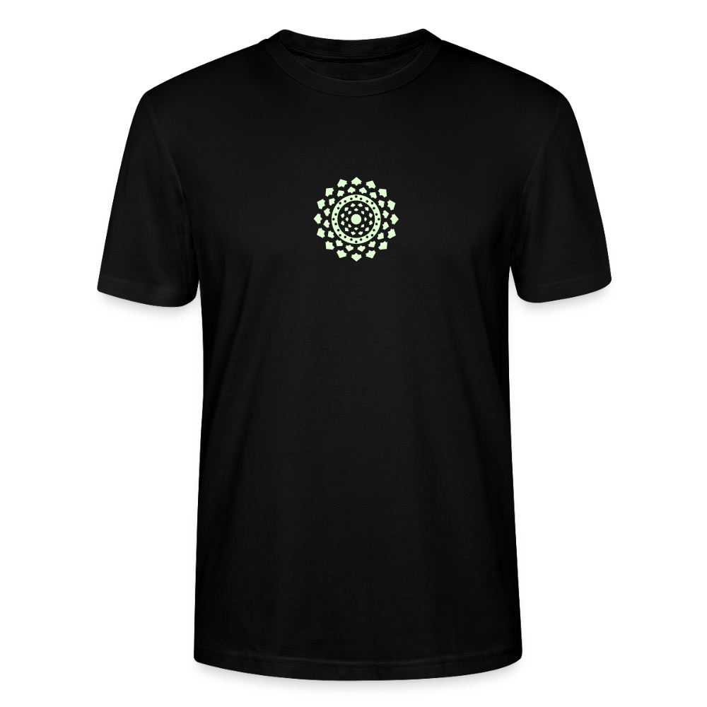 T-shirt Mandala Heart II Phosphorescent