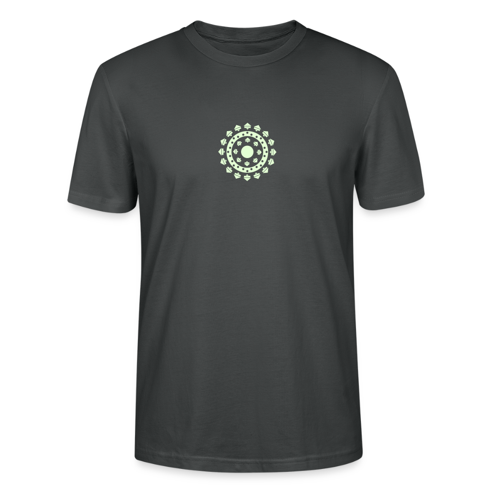 T Shirt Mandala iron-man Phosphorescent Charbon
