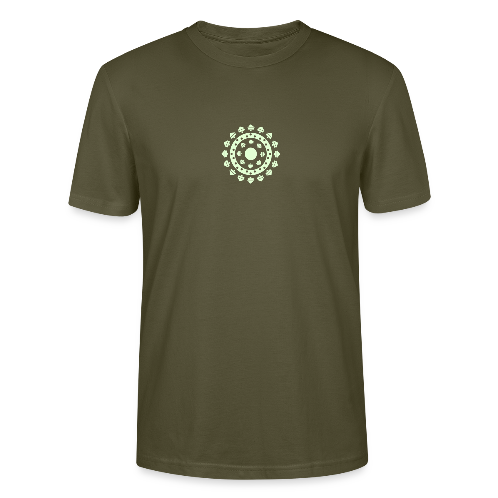 T Shirt Mandala iron-man Phosphorescent Kaki