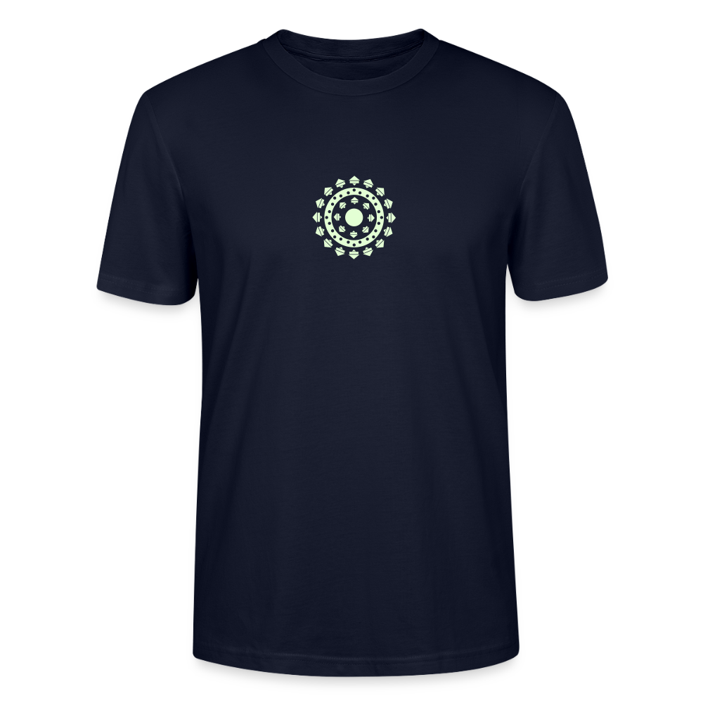 T Shirt Mandala iron-man Phosphorescent Marine