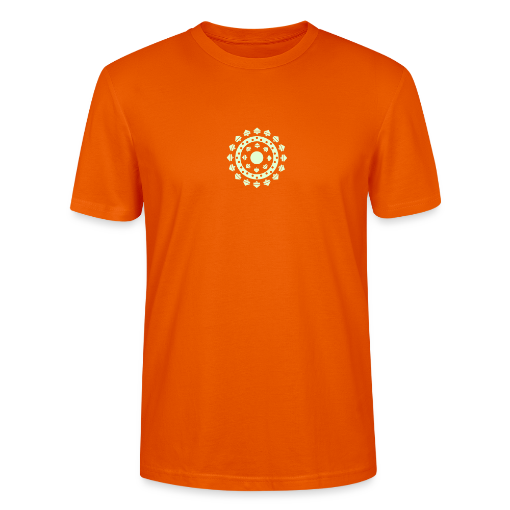 T Shirt Mandala iron-man Phosphorescent Orange Profond