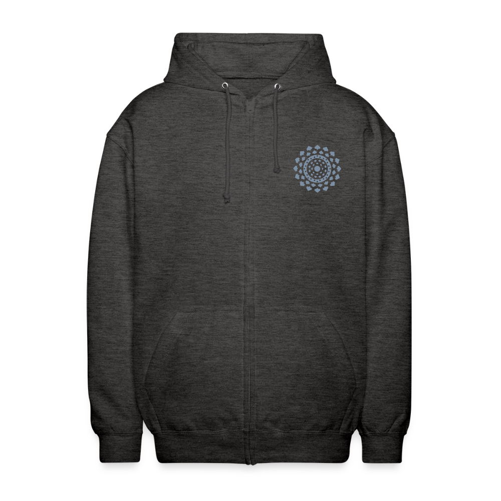 Veste Capuche Mandala Charbon