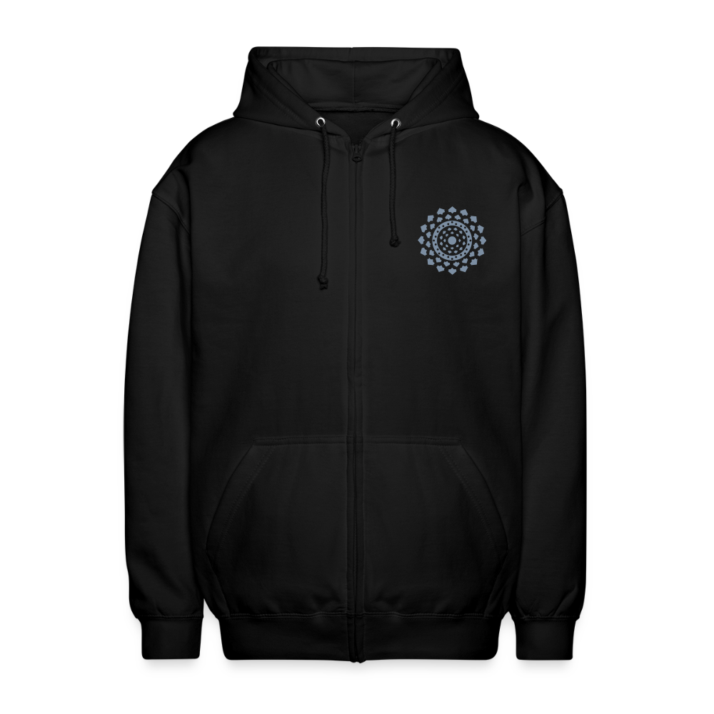 Veste Capuche Mandala Noir